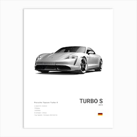 Porsche Taycan Turbo S Art Print