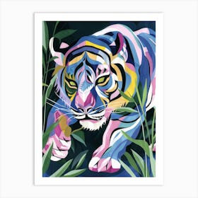 Tiger In The Grass Art Print