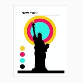 Statue Of Liberty bauhaus Art Print