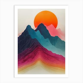 Mountains In The Sky Art Print