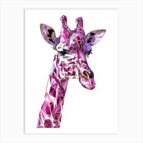 Geometric Giraffe 2 Art Print