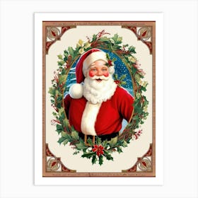 Santa Claus Style William Morris1 Art Print