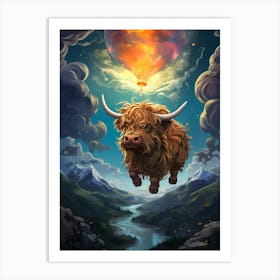 Highland Cow Art Print