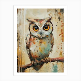 Sweet Owl Painting 2 Art Print