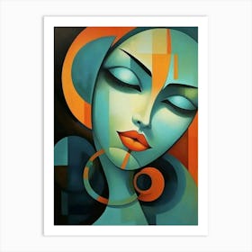 Abstract Of A Woman Art Print