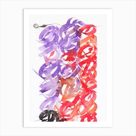 Purple Hiver Alt Mix Art Print