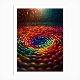 One Circle Fill With All Thousand Of Color Art Print