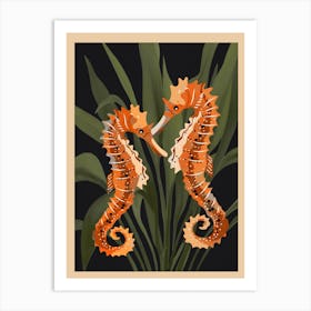 Colorful Seahorses Art 1 Art Print