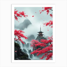 Asian Pagoda 3 Art Print