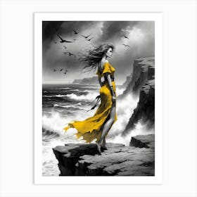 Yellow Dress 1 Art Print