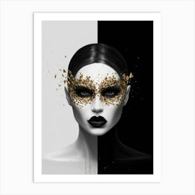 Black And Gold 3 Art Print