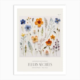 Fleurs Sechees, Dried Flowers Exhibition Poster 12 Art Print