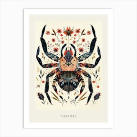 Colourful Insect Illustration Tarantula 2 Poster Art Print