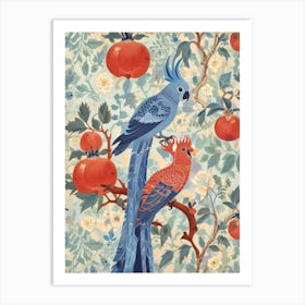 Chinese Parrots Art Print