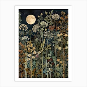 William Morris Moonlight In The Meadow 2 Art Print