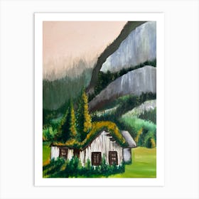 House In The Mountains Art Print