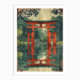 Meiji Shrine Tokyo Japan Mid Century Modern 3 Art Print