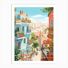 Malaga Spain 9 Illustration Art Print