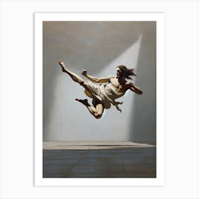 Jesus Jump Kick 2 1 Art Print