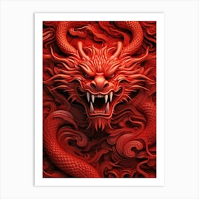 Red Dragon 3 Art Print