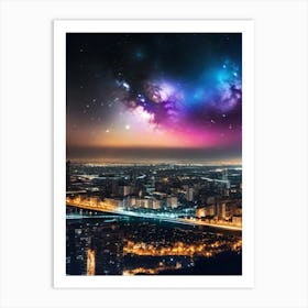 City At Night 17 Art Print