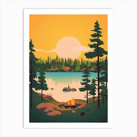 Sweden 3 Travel Illustration Art Print