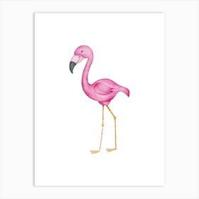 Pink Flamingo Art Print