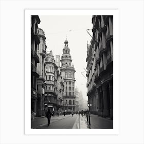 Santander, Spain, Black And White Old Photo 3 Art Print