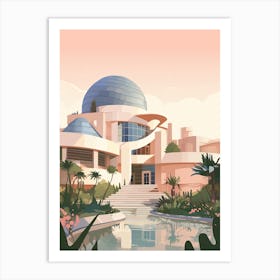 The Guggenheim Museum   Bilbao, Spain   Cute Botanical Illustration Travel 3 Art Print