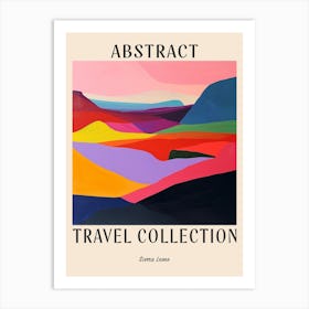 Abstract Travel Collection Poster Sierra Leone 1 Art Print