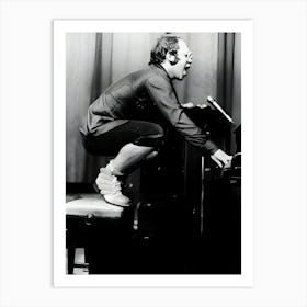 Elton John On Stage Art Print