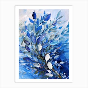 Blue Flowers 85 Art Print