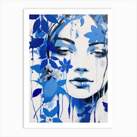 Blue Woman 11 Art Print