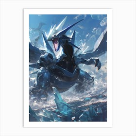 Dialga Pokemon Art Print