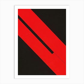 Red And Black 4 Art Print