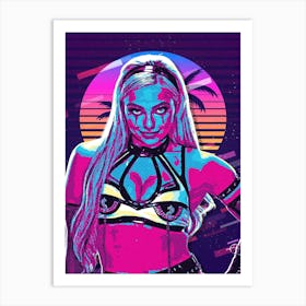 Liv Morgan 80s Retro Art Print