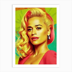 Paula Patton Colourful Pop Movies Art Movies Art Print