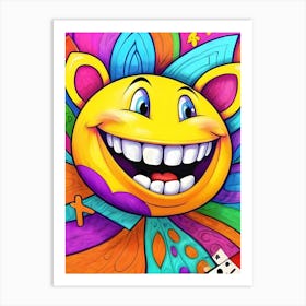 Smiley Face-Reimagined Art Print