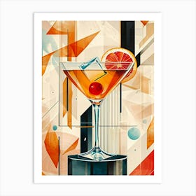 Art Deco Cocktail 3 Art Print