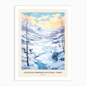 Jostedalsbreen National Park Norway 3 Poster Art Print