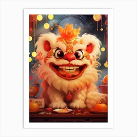 The Year Of The Dragon Illustration 3 Art Print