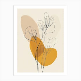 Abstract Flowers Canvas Print 1 Art Print