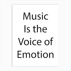 Music Quote 4 Art Print