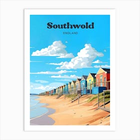 Southwold England Beach Travel Art Art Print