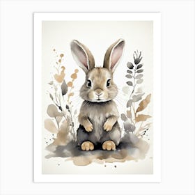 Watercolor Bunny Art Print