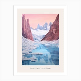 Dreamy Winter National Park Poster  Los Glaciares National Park Argentina 3 Art Print