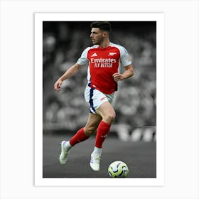 Declan Rice Of Arsenal Vintage Art Print