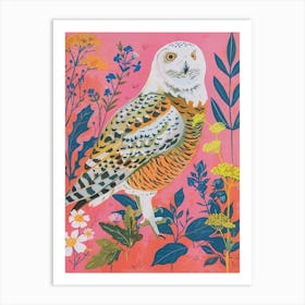 Spring Birds Snowy Owl 1 Art Print