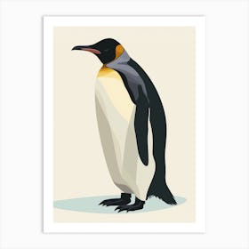 Emperor Penguin Livingston Island Minimalist Illustration 4 Art Print