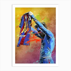 Lionel Messi Painting Art Print